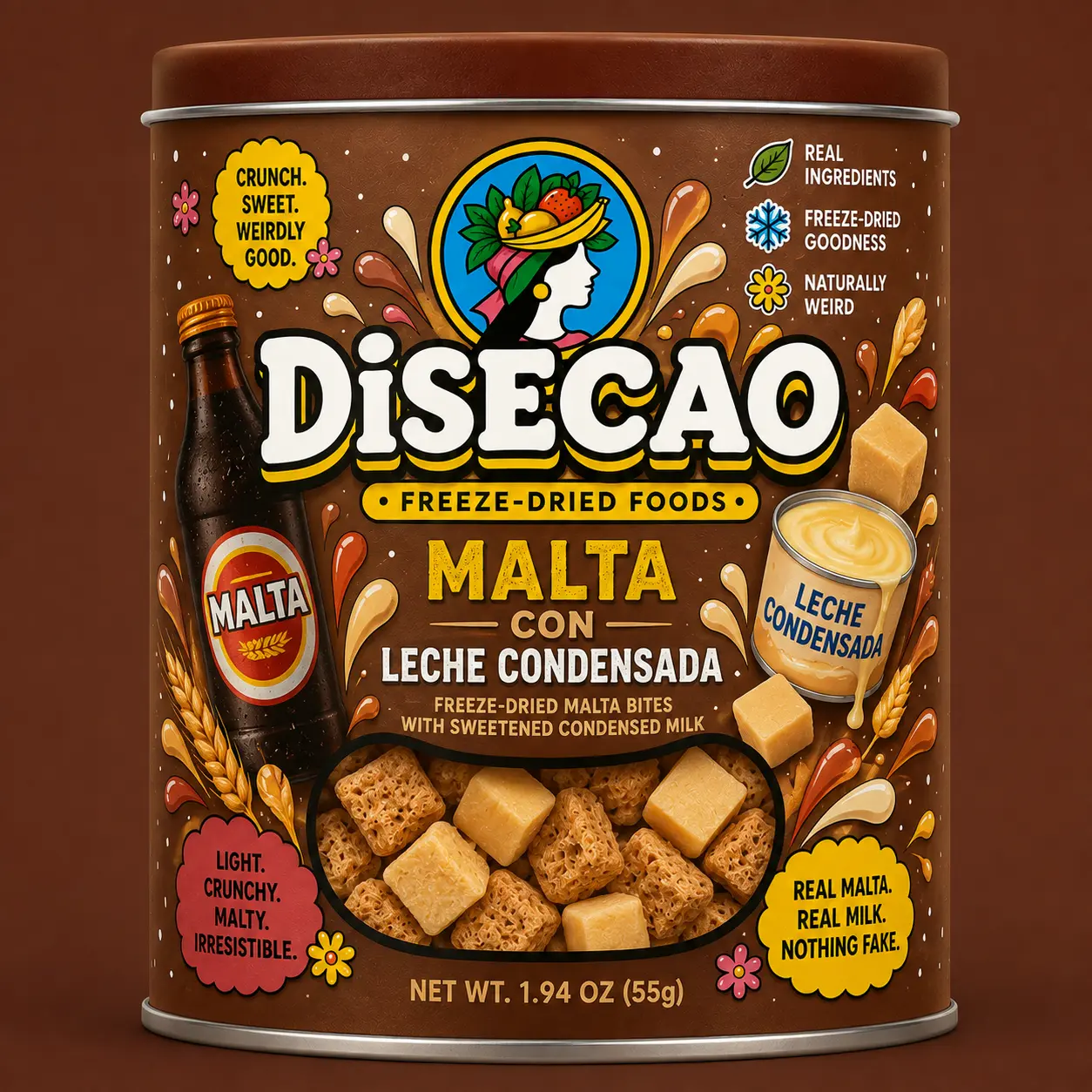 Envase Disecao de Malta con Leche Condensada